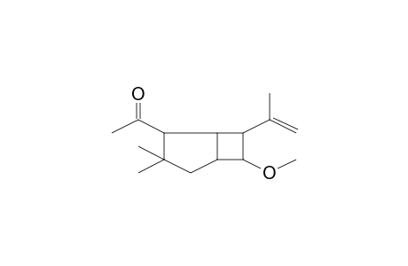 1-(6-isopropenyl-7-methoxy-3,3-dimethyl-4-bicyclo[3.2.0]heptanyl)ethanone