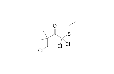 1,1,4-trichloro-1-(ethylthio)-3,3-dimethyl-2-butanone