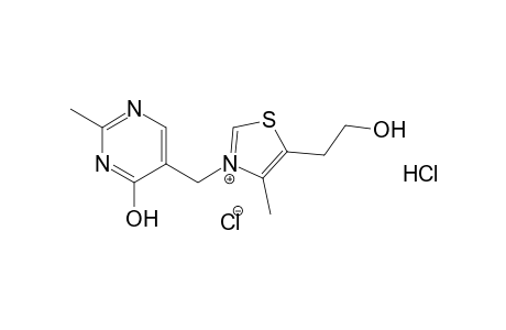 5-(2-hydroxyethyl)-3-[(4-hydroxy-2-methyl-5-pyrimidinyl)methyl]-4-methylthiazolium chloride, hydrochloride