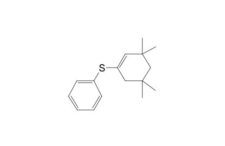 Benzene, [(3,3,5,5-tetramethylcyclohex-1-en-1-yl)thio]-