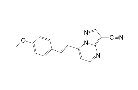 trans-7-(p-Methoxystyryl)pyrazolo[1,5-a]pyrimidine-3-carbonitrile