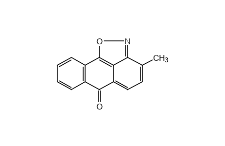 3-methyl-6H-anthra[1,9-cd]isoxazol-6-one