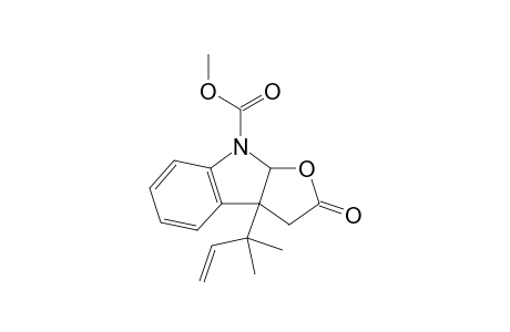 Methyl 3a-(2-methyl-3-buten-2-yl)-2-oxo-2,3,3a,8a-tetrahydro-8H-furo[2,3-b]indole-8-carboxylate