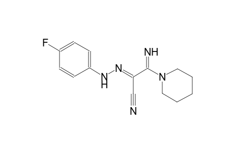 (2E)-2-[(4-Fluorophenyl)hydrazono]-3-imino-3-(1-piperidinyl)propanenitrile