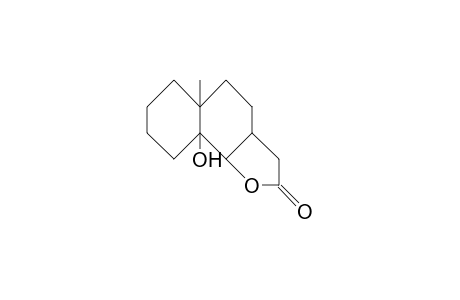 9a-Hydroxy-5a-methyl-decahydro-naphtho(1,2-B)furan-2(3H)-one
