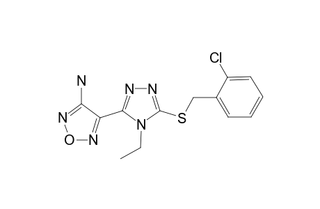 1,2,5-Oxadiazol-3-amine, 4-[5-[[(2-chlorophenyl)methyl]thio]-4-ethyl-4H-1,2,4-triazol-3-yl]-