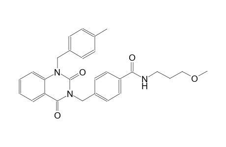 N-(3-methoxypropyl)-4-[(1-(4-methylbenzyl)-2,4-dioxo-1,4-dihydro-3(2H)-quinazolinyl)methyl]benzamide