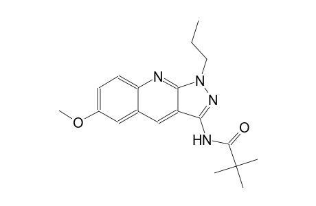 N-(6-methoxy-1-propyl-1H-pyrazolo[3,4-b]quinolin-3-yl)-2,2-dimethylpropanamide