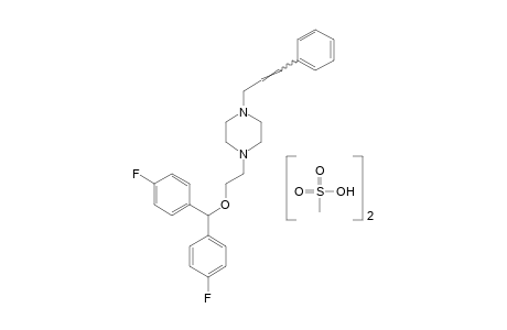 1-{2-[BIS(p-FLUOROPHENYL)METHOXY]ETHYL}-4-CINNAMYLPIPERAZINE, DIMETHANESULFONATE