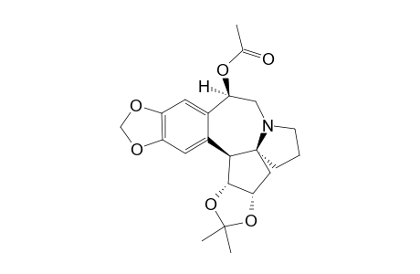 (3A-ALPHA,4S*,10-BETA,15B-BETA,15C-ALPHA)-(+/-)-10-ACETOXY-3A,4,6,7,9,10,15B,15C-OCTAHYDRO-2,2-DIMETHYL-5H-[1,3]-DIOXOLO-[4,5-H]-1,3-DIOXOLO