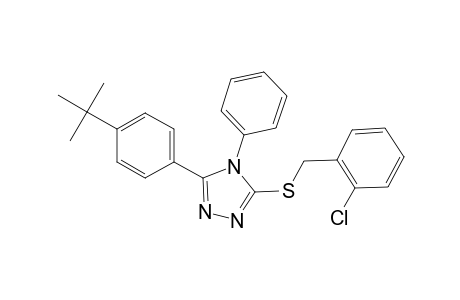 4H-1,2,4-triazole, 3-[[(2-chlorophenyl)methyl]thio]-5-[4-(1,1-dimethylethyl)phenyl]-4-phenyl-