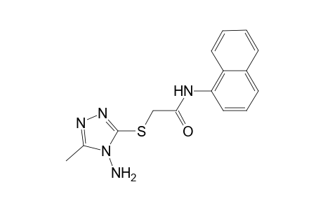 2-[(4-amino-5-methyl-1,2,4-triazol-3-yl)sulfanyl]-N-(1-naphthyl)acetamide