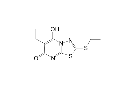 6-Ethyl-2-(ethylthio)-5-hydroxy-[1,3,4]thiadiazolo[3,2-a]pyrimidin-7-one