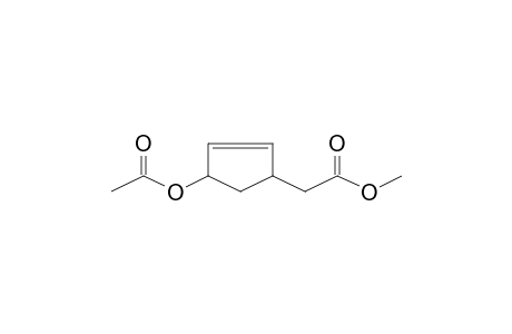 Methyl [4-(acetyloxy)-2-cyclopenten-1-yl]acetate