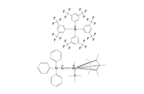 [5-ETA-C10H15(PME3)RH(ME)(CNSIPH3)]-[B(3,5-C6H3(CF3)2)4]