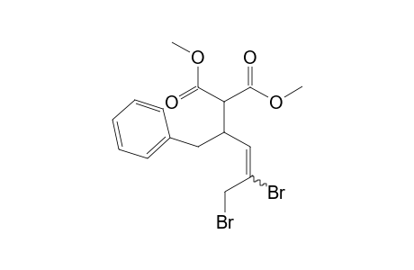 (E/Z)-dimethyl 2-[1-benzyl-3,4-dibromo-but-2-enyl]propanedioate