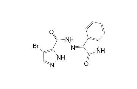 1H-pyrazole-5-carboxylic acid, 4-bromo-, 2-[(3E)-1,2-dihydro-2-oxo-3H-indol-3-ylidene]hydrazide