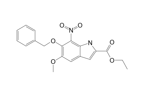 6-(BENZYLOXY)-5-METHOXY-7-NITRO-INDOL-2-CARBOXYLIC-ACID,ETHYLESTER