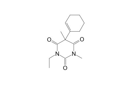 2,4,6(1H,3H,5H)-Pyrimidinetrione, 5-(1-cyclohexen-1-yl)-1-ethyl-3,5-dimethyl-