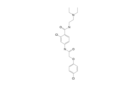 3'-chloro-2-(p-chlorophenoxy)-4'-[[2-(diethylamino)ethyl}carbamoyl]acetanilide