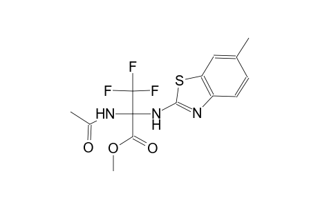 2-Acetylamino-3,3,3-trifluoro-2-(6-methyl-benzothiazol-2-ylamino)-propionic acid methyl ester