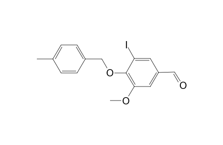 3-Iodo-5-methoxy-4-[(4-methylbenzyl)oxy]benzaldehyde