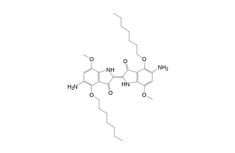 4,4'-bis(heptyloxy)-7,7'-dimethoxy-5,5'-diaminoindigotin