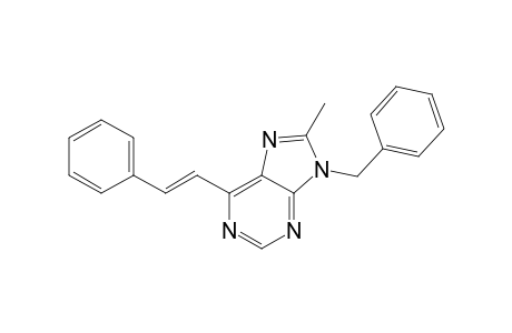 8-Methyl-6-[(E)-2-phenylethen-1-yl]-9-phenylmethyl-9H-purine