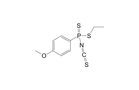 Ethyl N-(isothiocyanato)-4-(methoxyphenyl)phosphono-dithioate