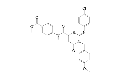 methyl 4-({[(2Z)-2-[(4-chlorophenyl)imino]-3-(4-methoxybenzyl)-4-oxotetrahydro-2H-1,3-thiazin-6-yl]carbonyl}amino)benzoate