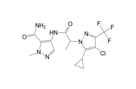 4-({2-[4-chloro-5-cyclopropyl-3-(trifluoromethyl)-1H-pyrazol-1-yl]propanoyl}amino)-1-methyl-1H-pyrazole-5-carboxamide