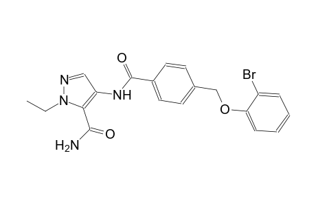 4-({4-[(2-bromophenoxy)methyl]benzoyl}amino)-1-ethyl-1H-pyrazole-5-carboxamide