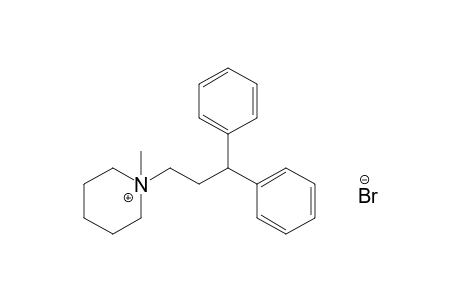 1-(3,3-diphenylpropyl)-1-methylpiperidinium bromide