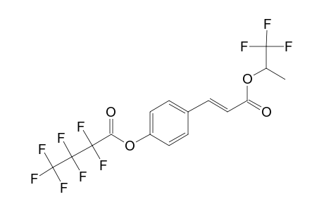 p-Coumaric acid, o-heptafluorobutyryl-, 1,1,1-trifluoro-2-propyl ester