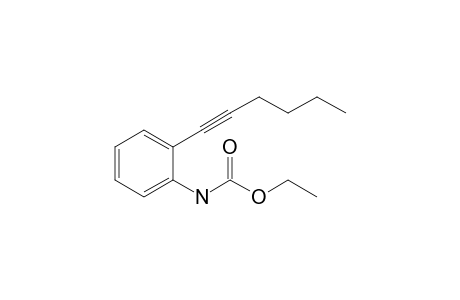 Ethyl N-(2-hex-1-ynylphenyl)carbamate