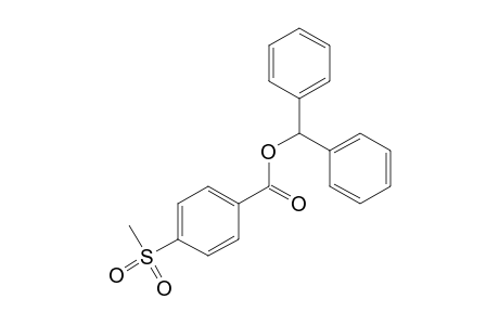 p-(methylsulfonyl)benzoic acid, diphenylmethyl ester