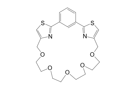 1,3-BIS-(THIAZOLYL)-BENZENE-CORONAND-24-C-7;BBC-24-C-7