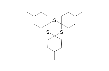 7,14,21-Trithiatrispiro[5.1.5.1.5.1]heneicosane, 3,11,18-trimethyl-