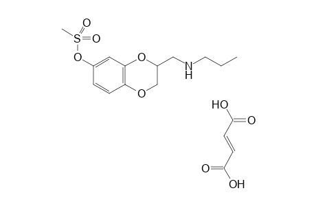 3-[(propylamino)methyl]-2,3-dihydro-1,4-benzodioxin-6-yl methanesulfonate fumaric acid salt