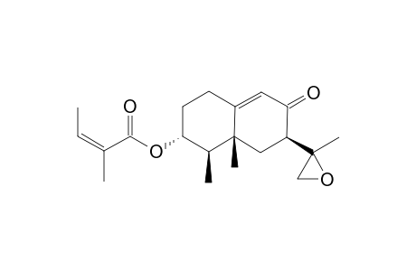 7-ALPHA-H-3-ALPHA-ANGELOYL-9(10)-ENE-11,12-EPOXY-8-OXOEREMOPHILANE