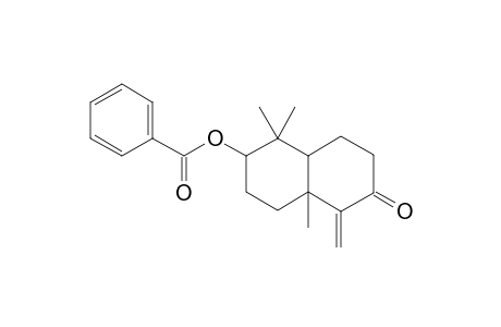Benzoic acid, 5-methylene-1,1,4a-trimethyldecalin-6-on-2-yl ester (8a.beta.)