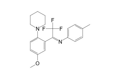 1-[4-methoxy-2-(N-p-tolyl-2,2,2-trifluoroacetimidoyl)phenyl]piperidine