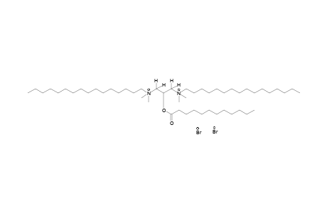 (2-hydroxytrimethylene)bis[dimethylhexadecylammonium]dibromide, laurate
