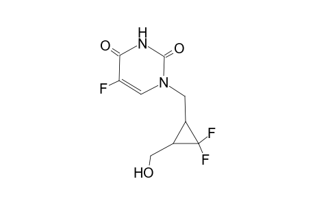 (+-)-[(1SR,3RS)-2,2-difluoro-3-hydroxymethylcyclopropylmethyl]-5-fluoro1,2,3,4-tetrahydro-2,4-pyrimidindione