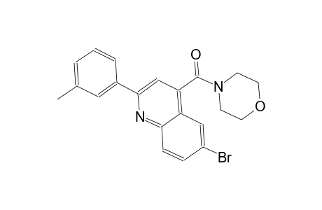 6-bromo-2-(3-methylphenyl)-4-(4-morpholinylcarbonyl)quinoline