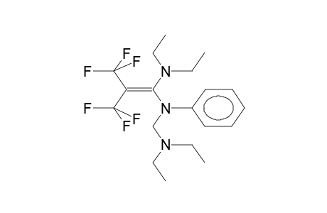 BIS(TRIFLUOROMETHYL)KETENE, N,N-DIETHYL-N'-PHENYL-N'-DIETHYLAMINOMETHYLAMINAL