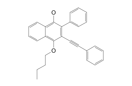 1-Hydroxy-4-butoxy-2-phenyl-3-(2-phenylethynyl)naphthalene