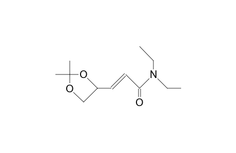 trans-N,N-Diethyl-4,5-O-isopropylidene-4(S),5-dihydroxy-pentenamide