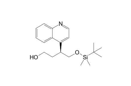 (S)-4-[(tert-Butyldimethylsilyl)oxy]-3-(quinolin-4-yl)butanol