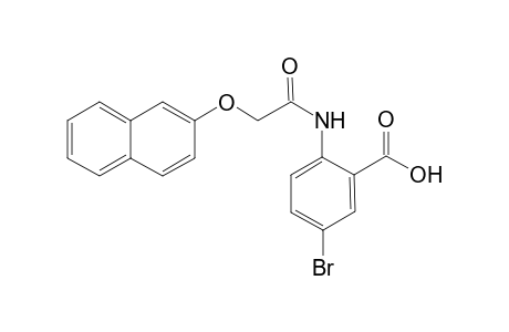 5-Bromanyl-2-(2-naphthalen-2-yloxyethanoylamino)benzoic acid